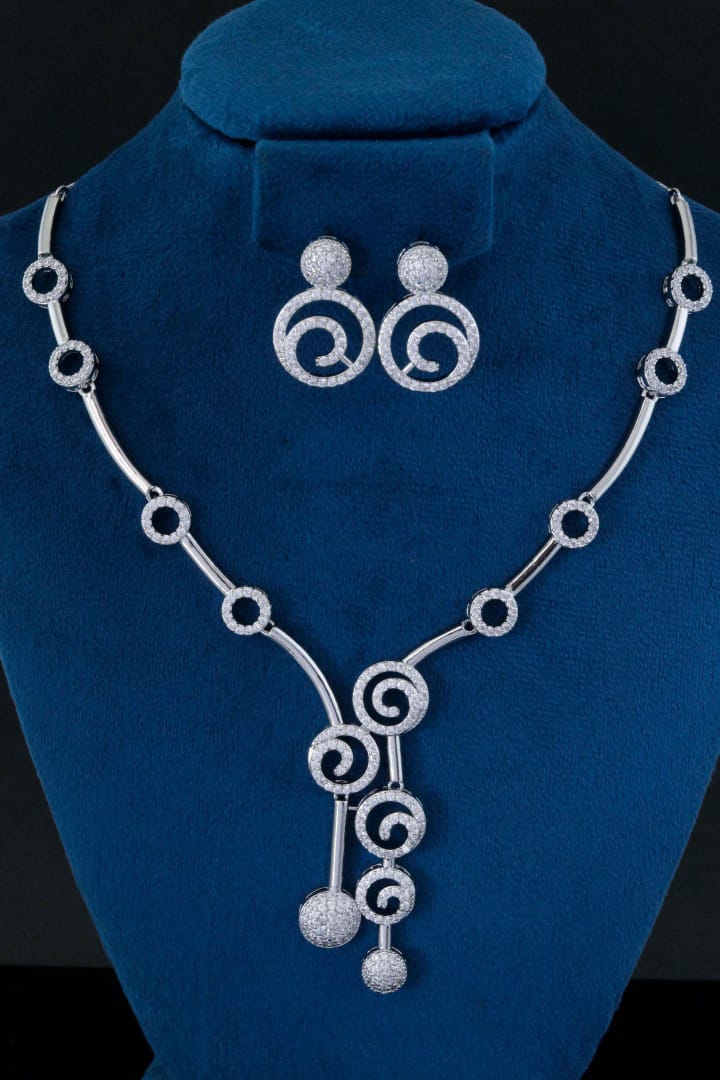 Surogya Premium Quality Necklace Set with Earrings