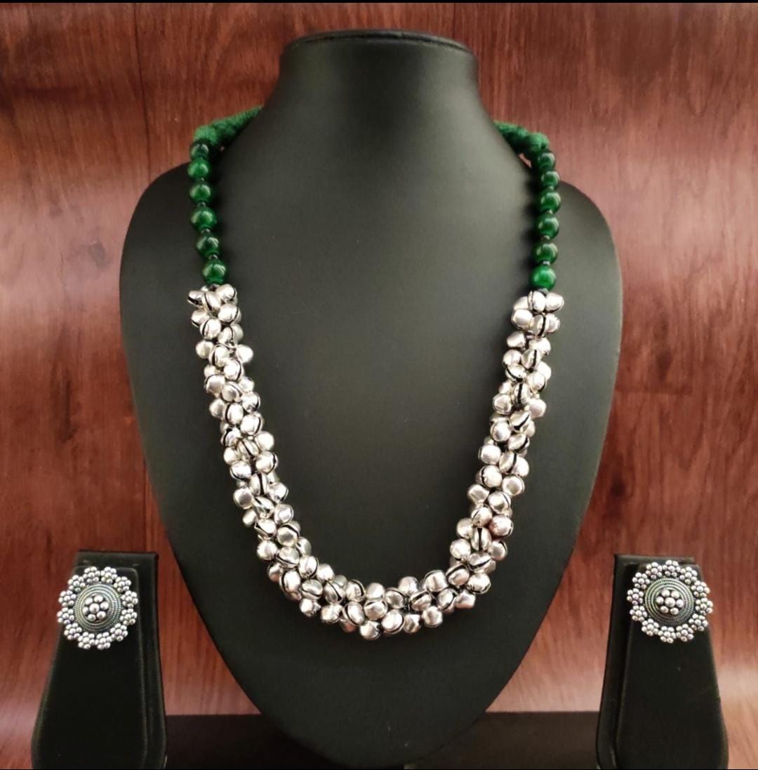 Surogya Traditional Necklace with Matching Earrings
