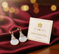Surogya Golden Opulence Drops - Handcrafted Opalite & Zircon Earrings