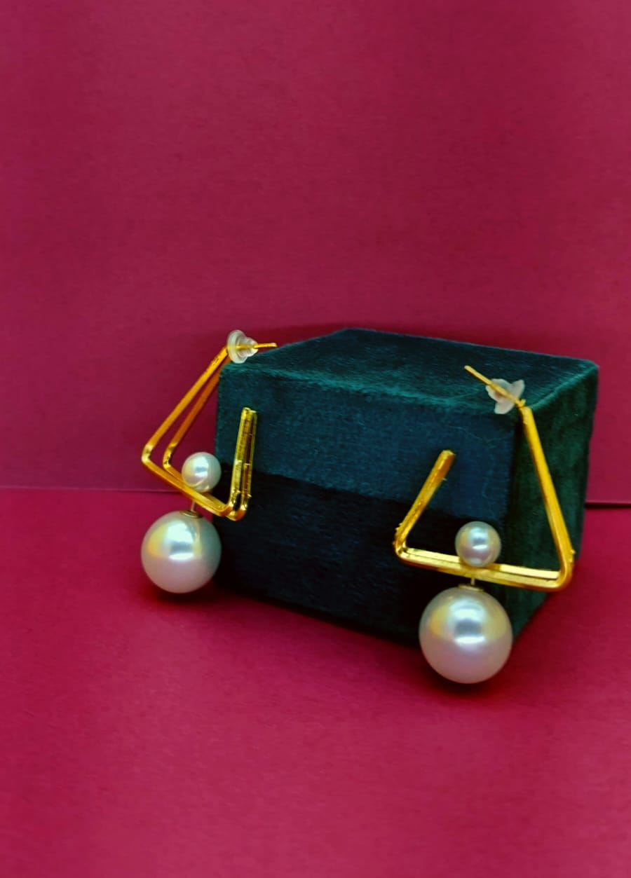 Surogya Elegant Gold Finish Earrings for Girls