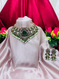 Royal Emerald Choker Necklace Set with Earrings – New Arrival