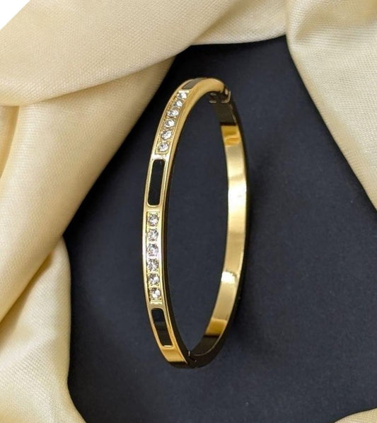 Surogya Beautiful Gold Finish Kada Bracelet