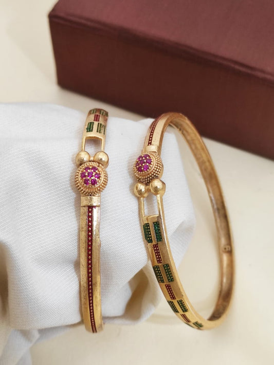 Surogya Stylish Heavy Bangles for Special Occasions