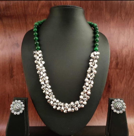 Surogya Traditional Necklace with Matching Earrings