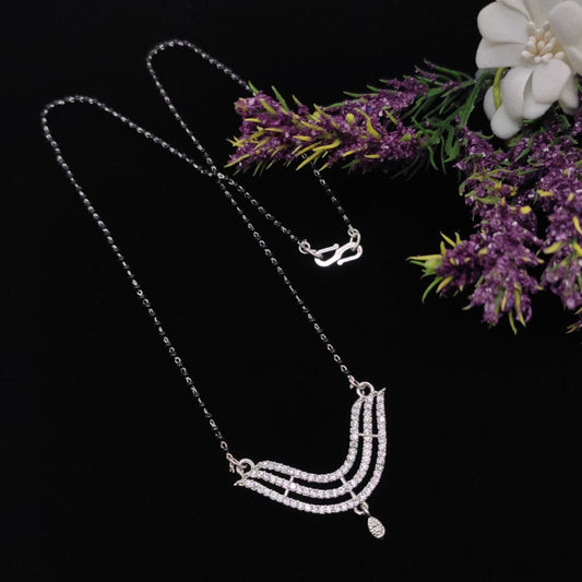 Surogya Premium Black Beads Mangalsutra for Women