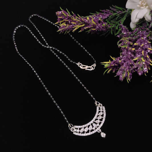 Surogya Daily Use Simple Black Beads Mangalsutra