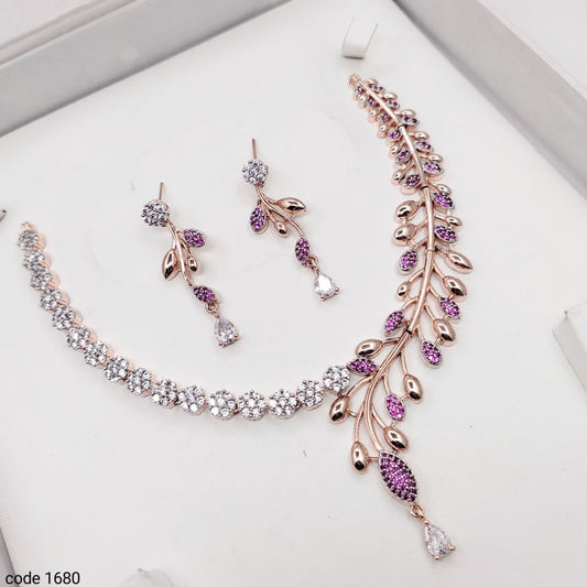 Surogya Heavy Look Designer Necklace with Earrings