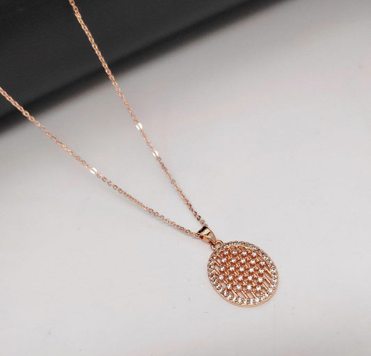 urogya Designer Gold Plated Pendant Chain