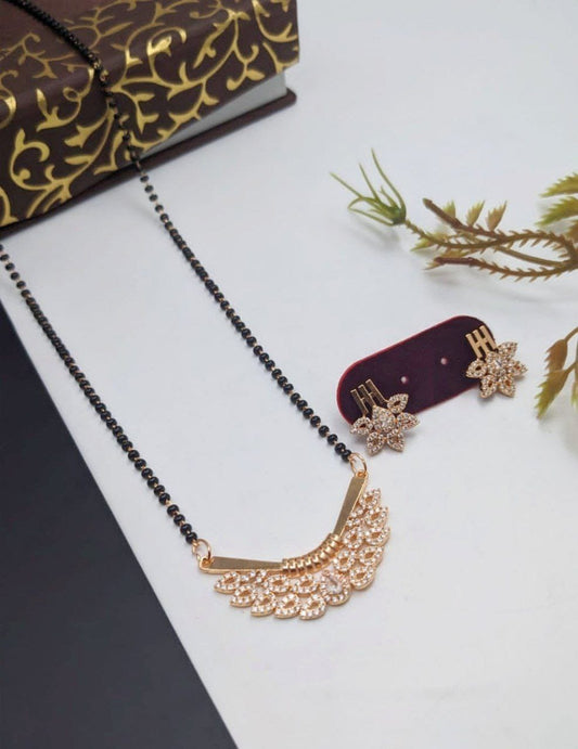 Surogya Trendy Double Chain Mangalsutra for Women