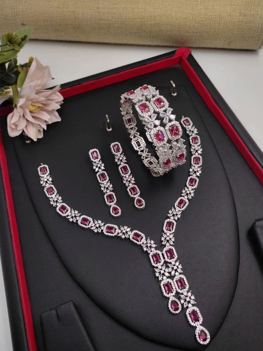 Surogya Elegant Necklace Set with Earrings for Every Occasion