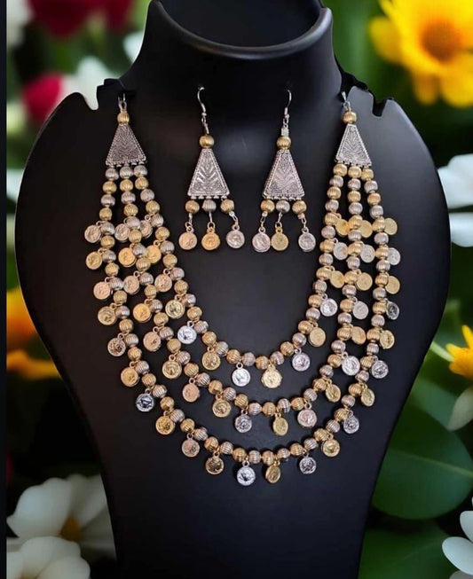 Surogya Classic Necklace Set with Matching Earrings