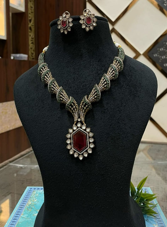 Surogya Wedding Special Necklace & Earrings Set