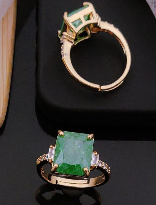 Modern Adjustable Gold Finish Ring
