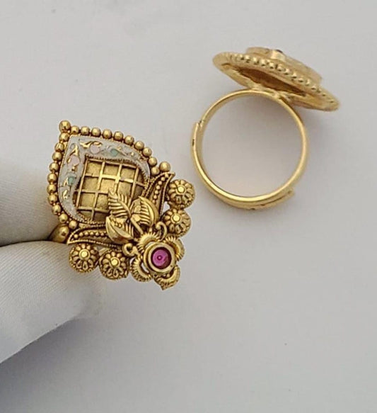 Trendy Gold Plated Designer Ring