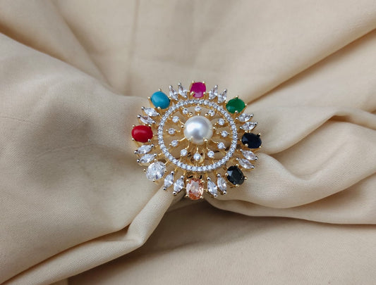 Lightweight Stylish AD Stone Ring
