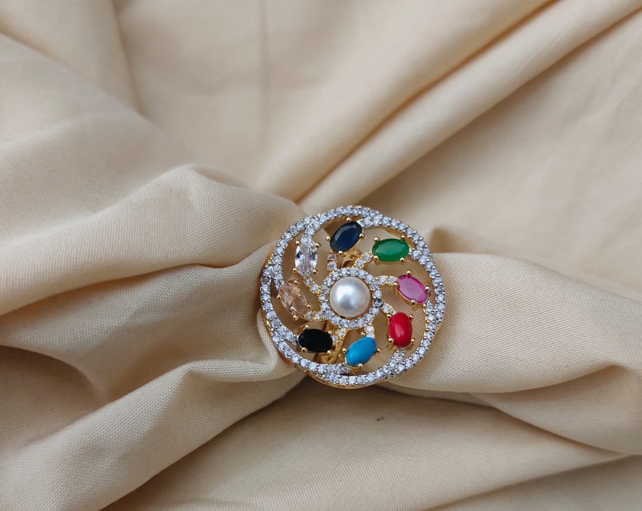 Surogya Sparkling Party Wear Ring