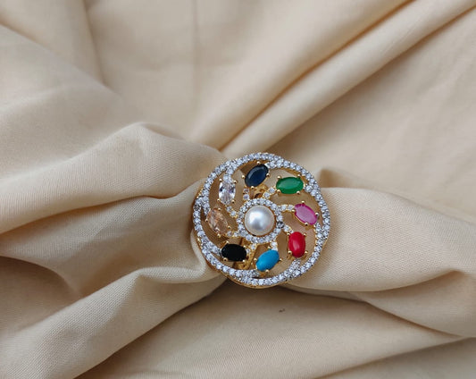 Surogya Sparkling Party Wear Ring