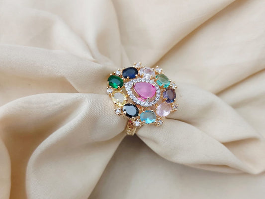 Classic Solitaire Look Adjustable Ring
