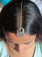 Surogya Elegant Silver Plated Maang Tikka