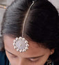 Lightweight Silver Plated Maang Tikka