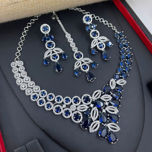 Surogya Wedding & Party Wear Necklace with Earrings